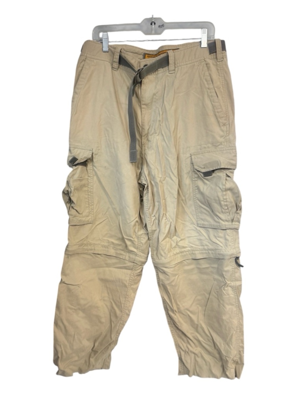 Abercrombie & Fitch VTG Paratoops Mens Cargo Pants M khaki convertible Y2K CUT